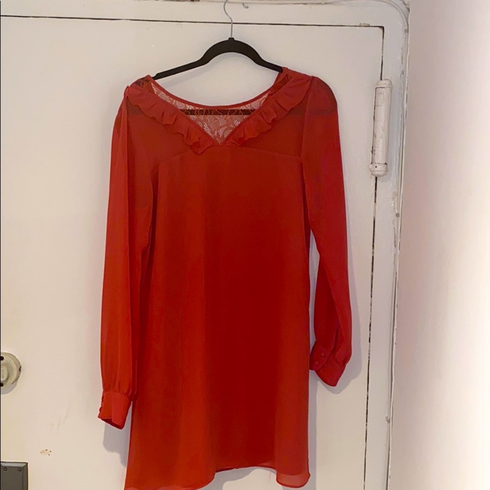 EUC BCBGeneration coral shift dress, size M